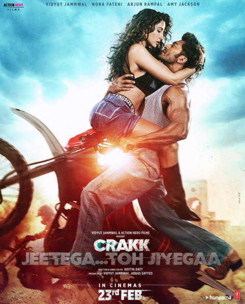 Vidyut Jmmaval Crakk movie release on 24 february.